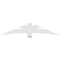 Ekena Millwork Davenport Architectural Grade PVC Gable Bracket, 84"W x 17 1/2"H x 6"D x 6"F, 5/12 Pitch GBP084X18X0606DAV00 - alternate 3